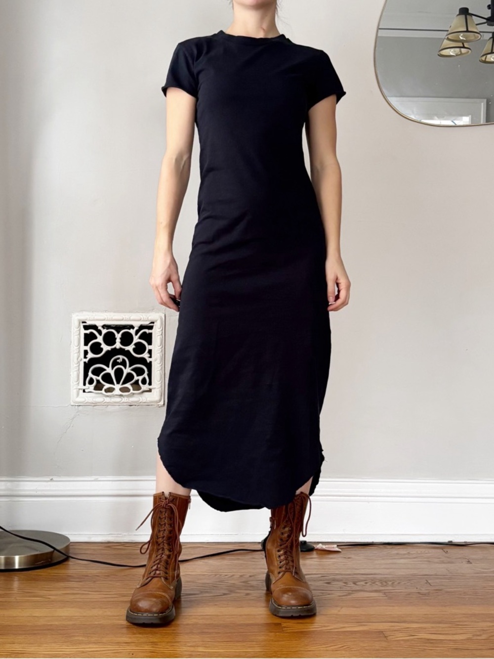 Frank and Eileen minimalist designer cotton maxi T-shirt dress